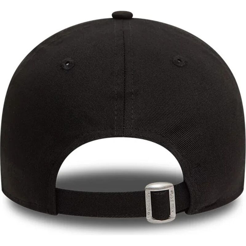 schwarze-verstellbare-curved-cap-mit-schwarzem-logo-9twenty-league-essential-der-new-york-yankees-mlb-von-new-era schwarze-verstellbare-curved-cap-mit-schwarzem-logo-9twenty-league-essential-der-new-york-yankees-mlb-von-new-era