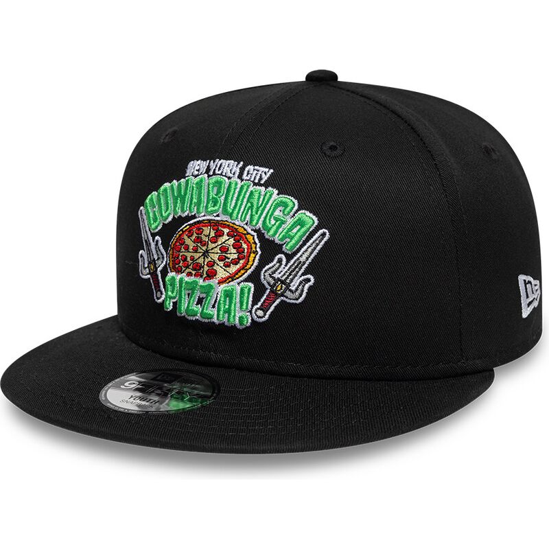 mutzen-flach-schwarz-snapback-fur-kinder-9fifty-cowabunga-pizza-der-tortugas-ninja-von-new-era