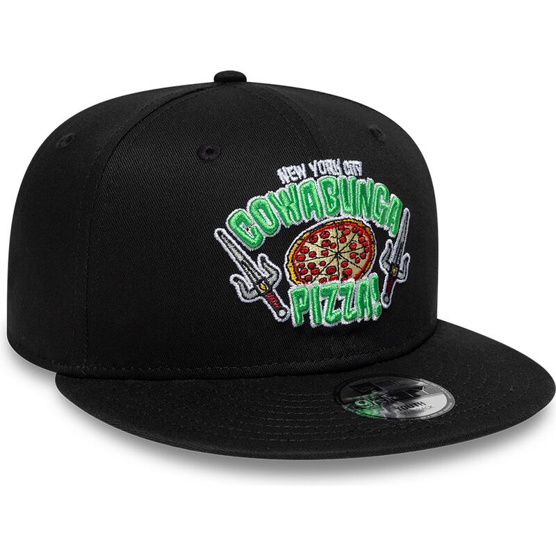 mutzen-flach-schwarz-snapback-fur-kinder-9fifty-cowabunga-pizza-der-tortugas-ninja-von-new-era