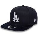 casquette-plate-bleue-marine-snapback-9fifty-cord-visor-los-angeles-dodgers-mlb-new-era