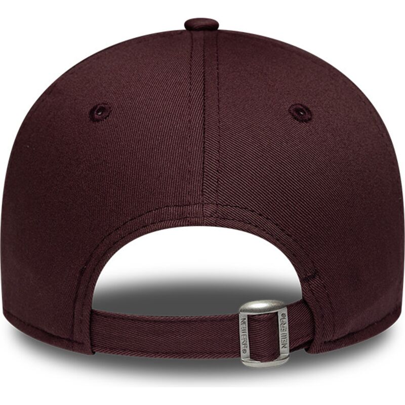 mutzen-gebogen-rot-verstellbares-band-9forty-league-essential-der-new-york-yankees-mlb-von-new-era