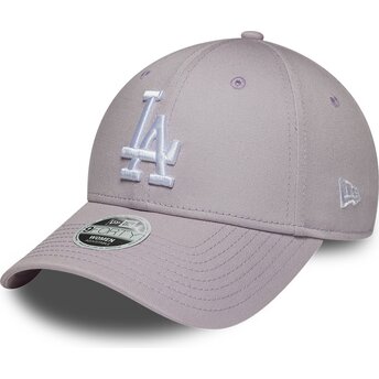 Mützen gebogen violett verstellbares band 9FORTY League Essential der Los Angeles Dodgers MLB von New Era