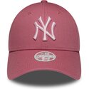 mutzen-gebogen-rosa-verstellbares-band-9forty-league-essential-cas-der-new-york-yankees-mlb-von-new-era
