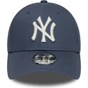 casquette-courbee-bleue-grise-ajustable-pour-enfant-9forty-league-essential-new-york-yankees-mlb-new-era