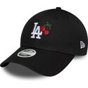 mutzen-gebogen-schwarz-verstellbares-band-9forty-fruit-icon-cherry-der-los-angeles-dodgers-mlb-von-new-era