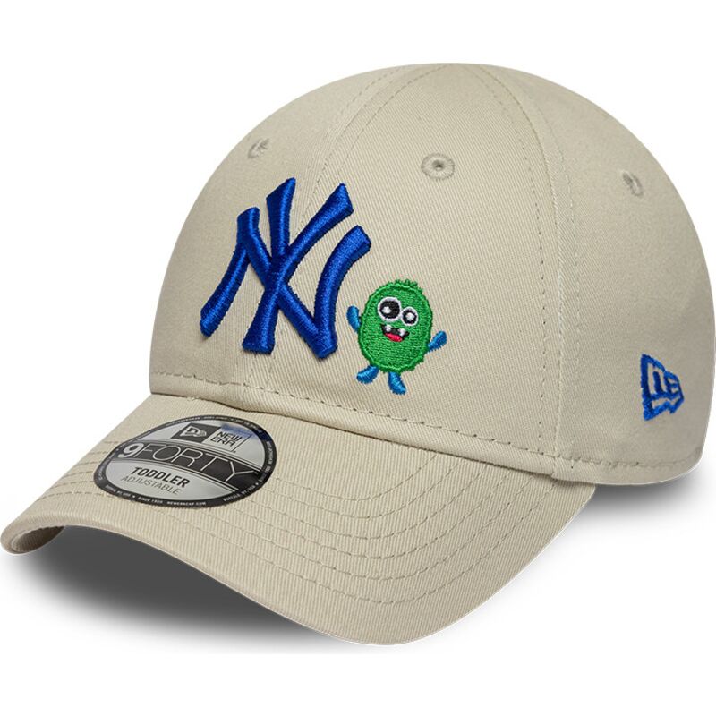 mutzen-gebogen-beige-verstellbares-band-9forty-monster-icon-der-new-york-yankees-mlb-von-new-era