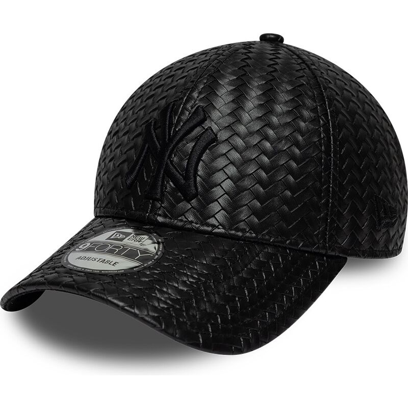 casquette-courbee-noire-snapback-avec-logo-noir-9forty-pu-weave-new-york-yankees-mlb-new-era casquette-courbee-noire-snapback-avec-logo-noir-9forty-pu-weave-new-york-yankees-mlb-new-era