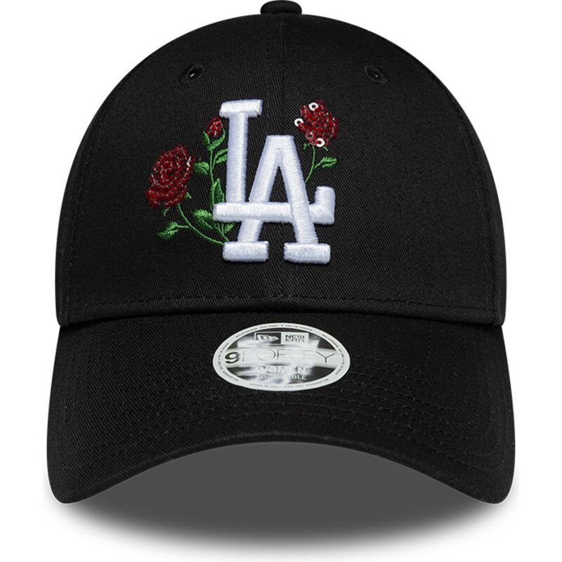 casquette-courbee-noire-snapback-pour-femme-9forty-rose-sequin-los-angeles-dodgers-mlb-new-era casquette-courbee-noire-snapback-pour-femme-9forty-rose-sequin-los-angeles-dodgers-mlb-new-era