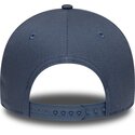 mutzen-gebogen-blau-snapback-9forty-e-frame-league-essential-der-new-york-yankees-mlb-von-new-era