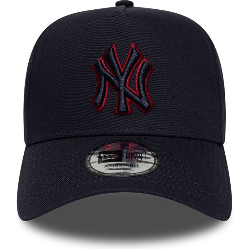 casquette-courbee-bleue-marine-snapback-avec-logo-rouge-e-frame-team-outline-new-york-yankees-mlb-new-era casquette-courbee-bleue-marine-snapback-avec-logo-rouge-e-frame-team-outline-new-york-yankees-mlb-new-era