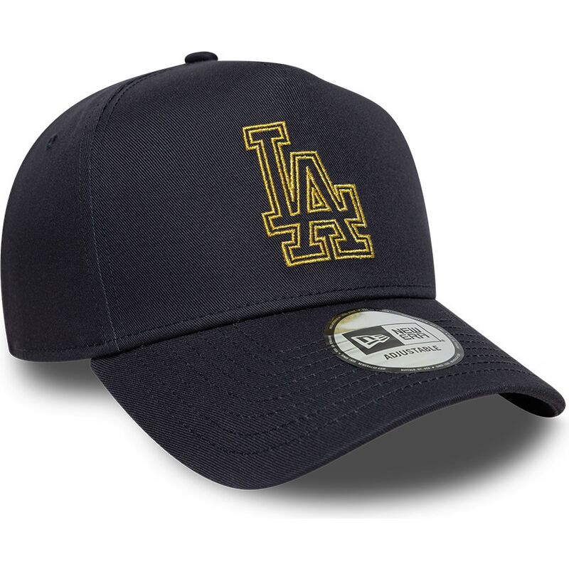 casquette-courbee-bleue-marine-snapback-avec-logo-dore-e-frame-metallic-outline-los-angeles-dodgers-mlb-new-era casquette-courbee-bleue-marine-snapback-avec-logo-dore-e-frame-metallic-outline-los-angeles-dodgers-mlb-new-era