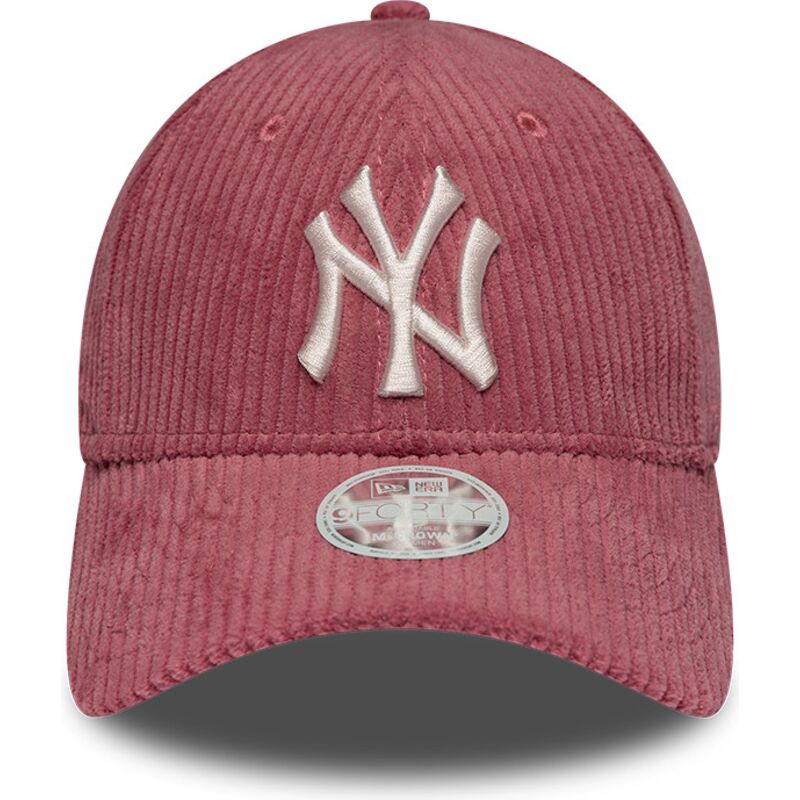 casquette-courbee-rose-ajustable-pour-femme-9forty-m-crown-chunky-cord-new-york-yankees-mlb-new-era casquette-courbee-rose-ajustable-pour-femme-9forty-m-crown-chunky-cord-new-york-yankees-mlb-new-era