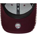 mutzen-gebogen-rot-verstellbares-band-9forty-m-crown-houndstooth-der-new-york-yankees-mlb-von-new-era