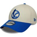 mutzen-gebogen-beige-verstellbares-band-9forty-contrast-visor-vespa-piaggio-von-new-era