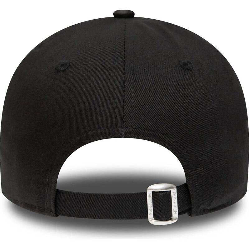 schwarze-verstellbare-curved-cap-mit-schwarzem-logo-9forty-league-essential-der-new-york-yankees-mlb-von-new-era
