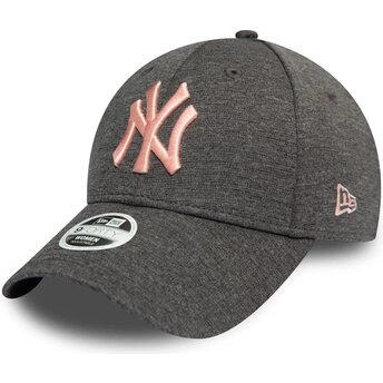 Mützen gebogen grau verstellbares band rosa 9FORTY Tech Jersey der New York Yankees MLB von New Era