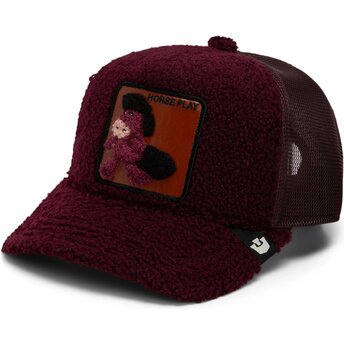 Mützen gebogen rot snapback Horsey Double Stuffed Horse Play The Farm Goorin Bros.