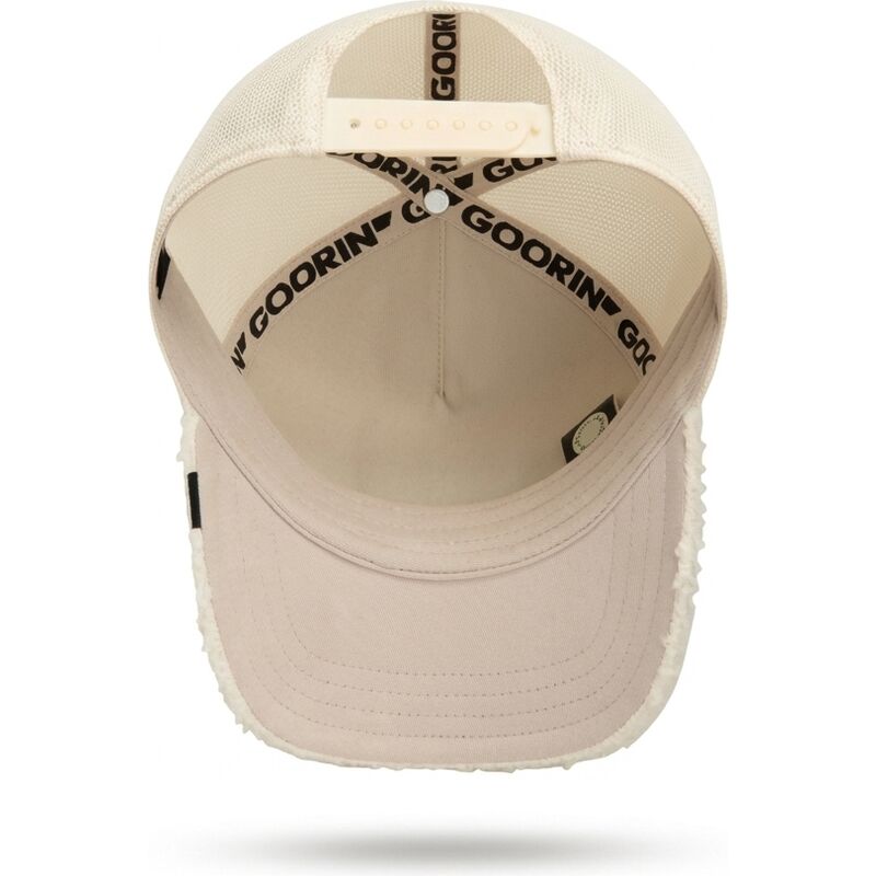 mutzen-gebogen-beige-snapback-der-teddy-double-stuffed-the-farm-goorin-bros