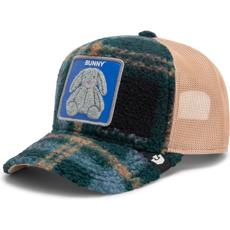 casquette-trucker-verte-et-beige-lapin-en-peluche-bunny-double-stuffed-the-farm-goorin-bros casquette-trucker-verte-et-beige-lapin-en-peluche-bunny-double-stuffed-the-farm-goorin-bros