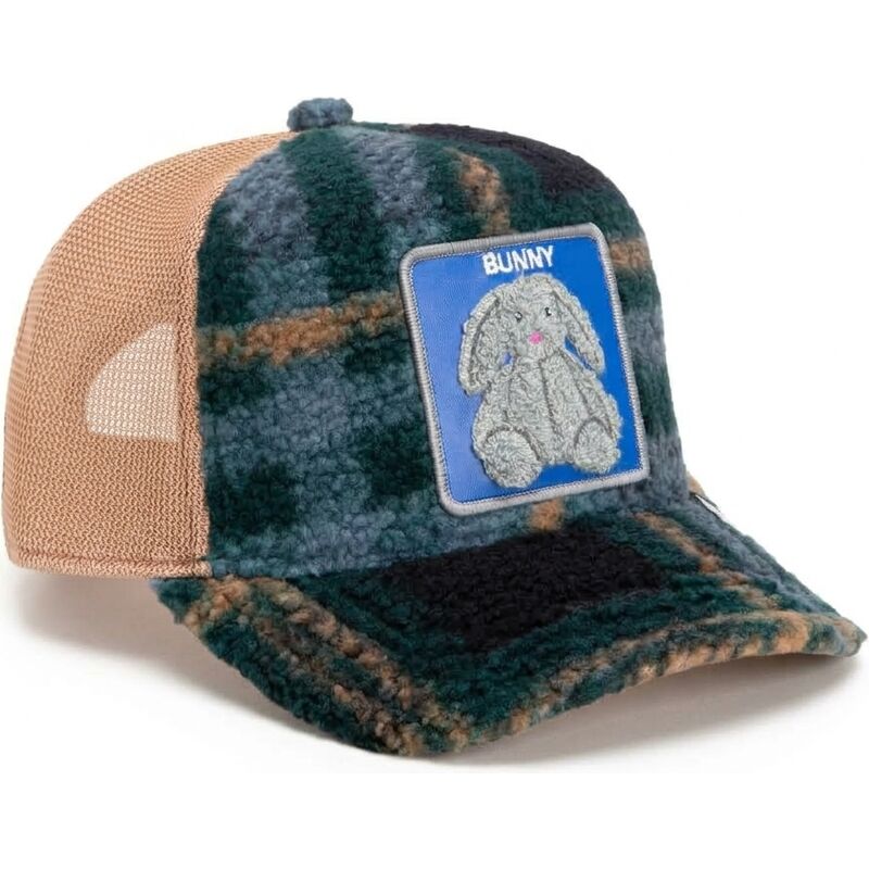 mutzen-gebogen-grun-snapback-der-bunny-double-stuffed-the-farm-goorin-bros