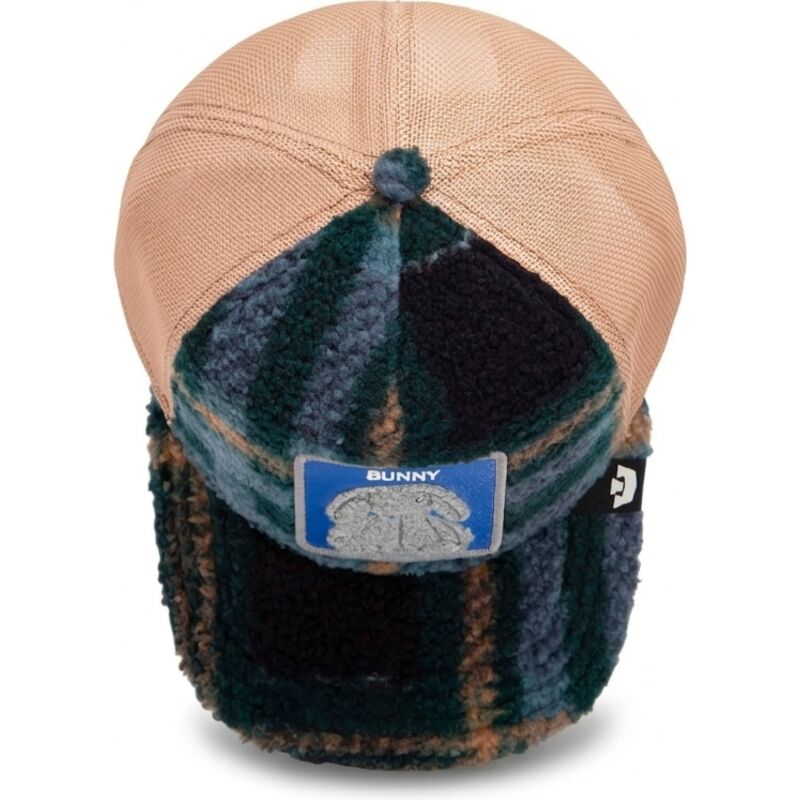 casquette-trucker-verte-et-beige-lapin-en-peluche-bunny-double-stuffed-the-farm-goorin-bros casquette-trucker-verte-et-beige-lapin-en-peluche-bunny-double-stuffed-the-farm-goorin-bros