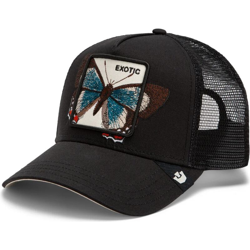 casquette-trucker-noire-papillon-over-the-line-butterfly-out-of-bounds-exotic-the-farm-goorin-bros