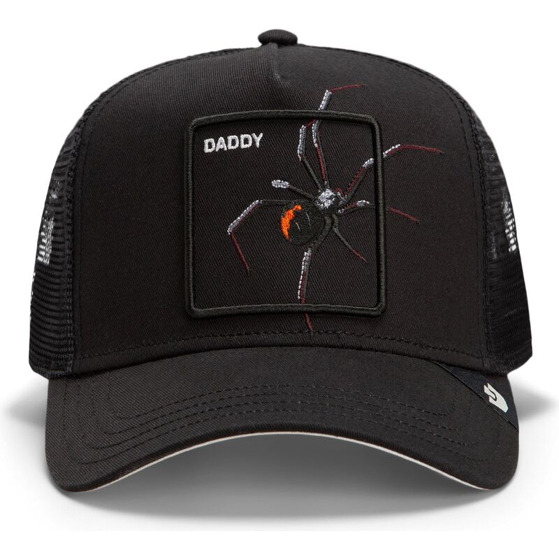 mutzen-gebogen-schwarz-snapback-over-the-line-spider-out-of-bounds-daddy-the-farm-goorin-bros