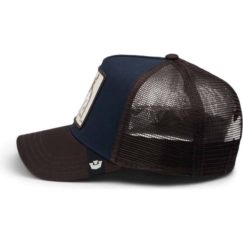 casquette-trucker-marron-et-bleue-marine-ecureuil-over-the-line-squirrel-out-of-bounds-nuts-the-farm-goorin-bros