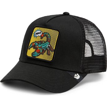 Mützen gebogen schwarz snapback Deadly Scorpion Pop Art Strikes Back The Farm Goorin Bros.