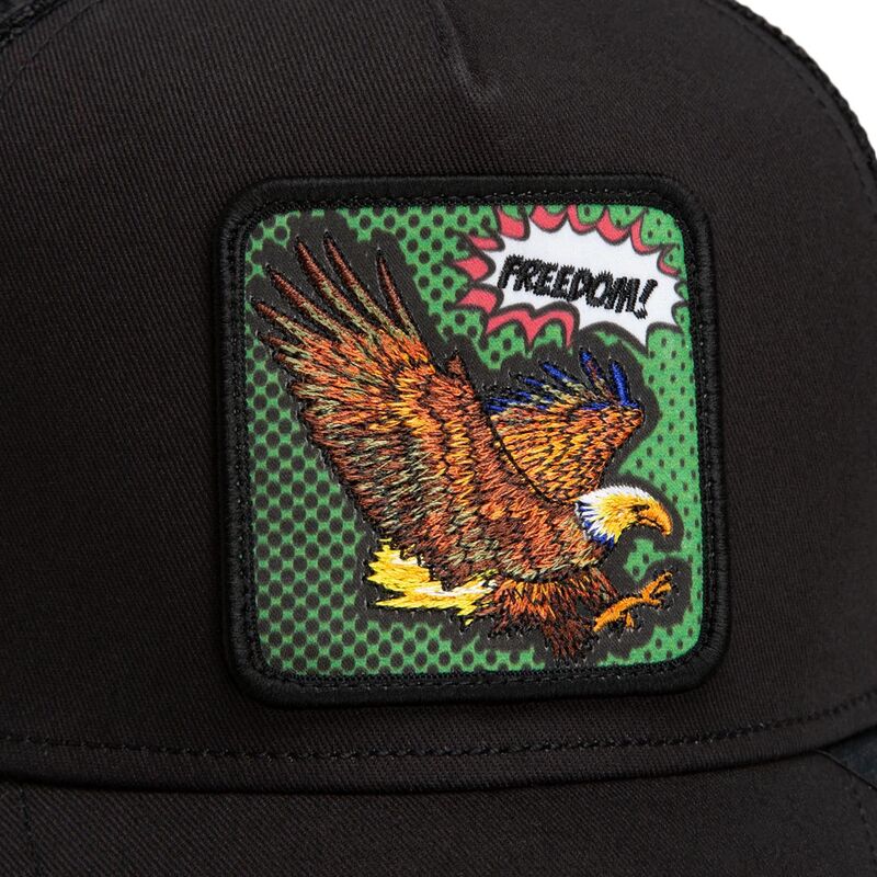 mutzen-gebogen-schwarz-snapback-freedom-eagle-pop-art-strikes-back-the-farm-goorin-bros mutzen-gebogen-schwarz-snapback-freedom-eagle-pop-art-strikes-back-the-farm-goorin-bros