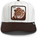 casquette-courbee-grise-et-marron-snapback-lion-pinstripe-lion-king-playmakers-the-farm-goorin-bros