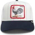 casquette-courbee-grise-et-bleue-marine-snapback-coq-pinstripe-rooster-cock-playmakers-the-farm-goorin-bros