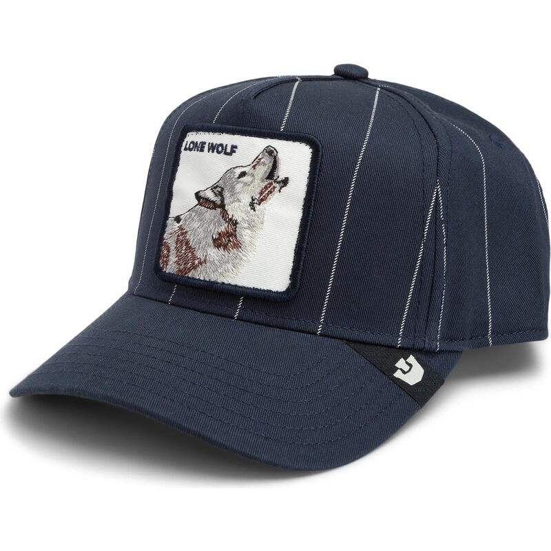 casquette-trucker-bleue-marine-loup-pinstripe-lone-wolf-playmakers-the-farm-goorin-bros