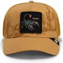 mutzen-gebogen-braun-snapback-scorpion-badlands-deadly-the-farm-goorin-bros