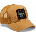 casquette-trucker-marron-scorpion-scorpion-badlands-deadly-the-farm-goorin-bros