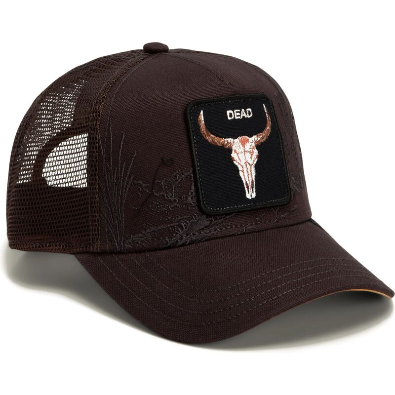 casquette-trucker-marron-boeuf-skull-badlands-dead-the-farm-goorin-bros