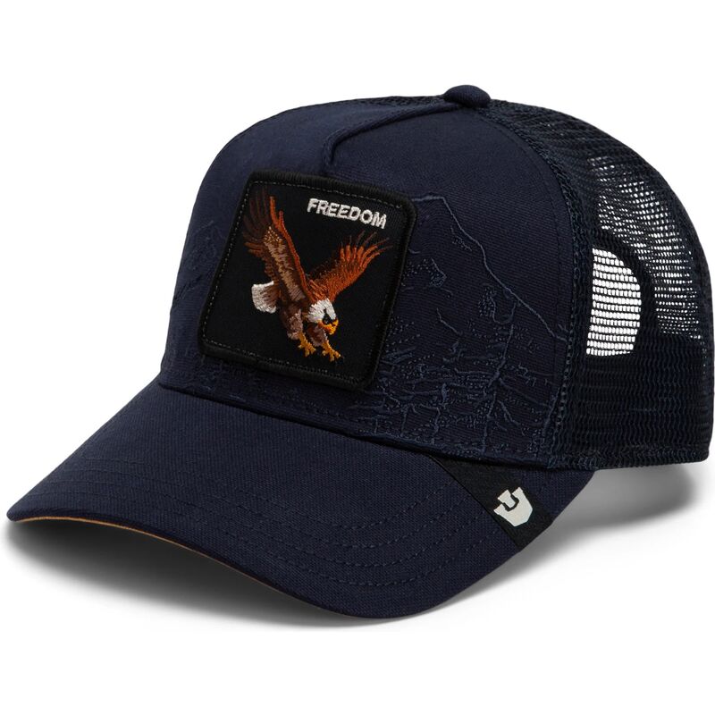 mutzen-gebogen-marineblau-snapback-eagle-badlands-freedom-the-farm-goorin-bros