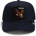 casquette-trucker-bleue-marine-aigle-eagle-badlands-freedom-the-farm-goorin-bros