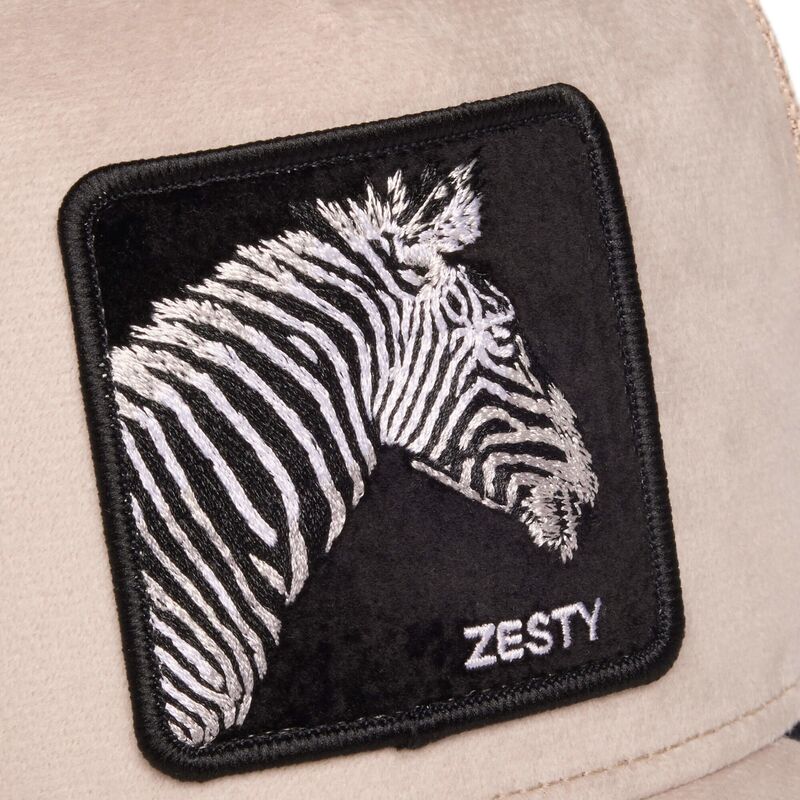 casquette-trucker-beige-zebre-velour-zesty-the-farm-goorin-bros