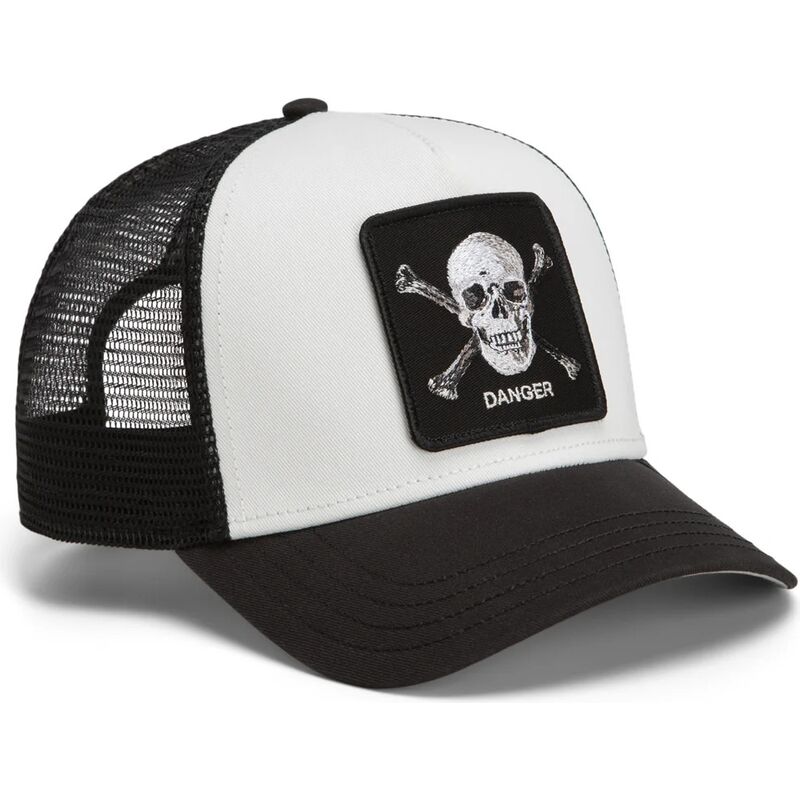 mutzen-gebogen-schwarz-snapback-danger-skull-and-crossbones-original-recipe-the-farm-goorin-bros