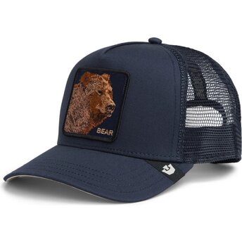 Casquette trucker bleue marine ours Bear Original Recipe...