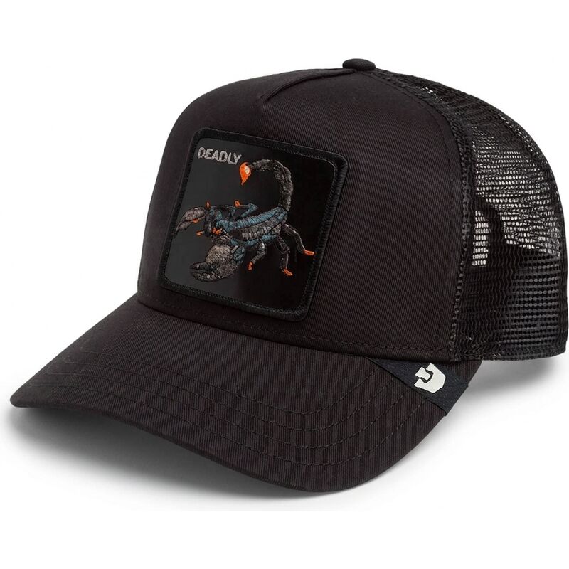 casquette-trucker-noire-scorpion-deadly-scorpion-original-recipe-the-farm-goorin-bros casquette-trucker-noire-scorpion-deadly-scorpion-original-recipe-the-farm-goorin-bros