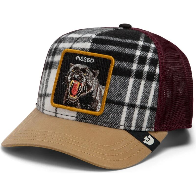 casquette-trucker-multicolore-panthere-brit-panther-check-mate-pissed-the-farm-goorin-bros