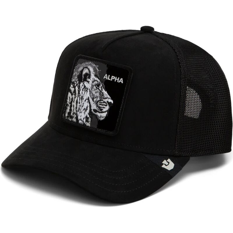 casquette-trucker-noire-lion-black-out-lion-blackened-metallic-alpha-the-farm-goorin-bros