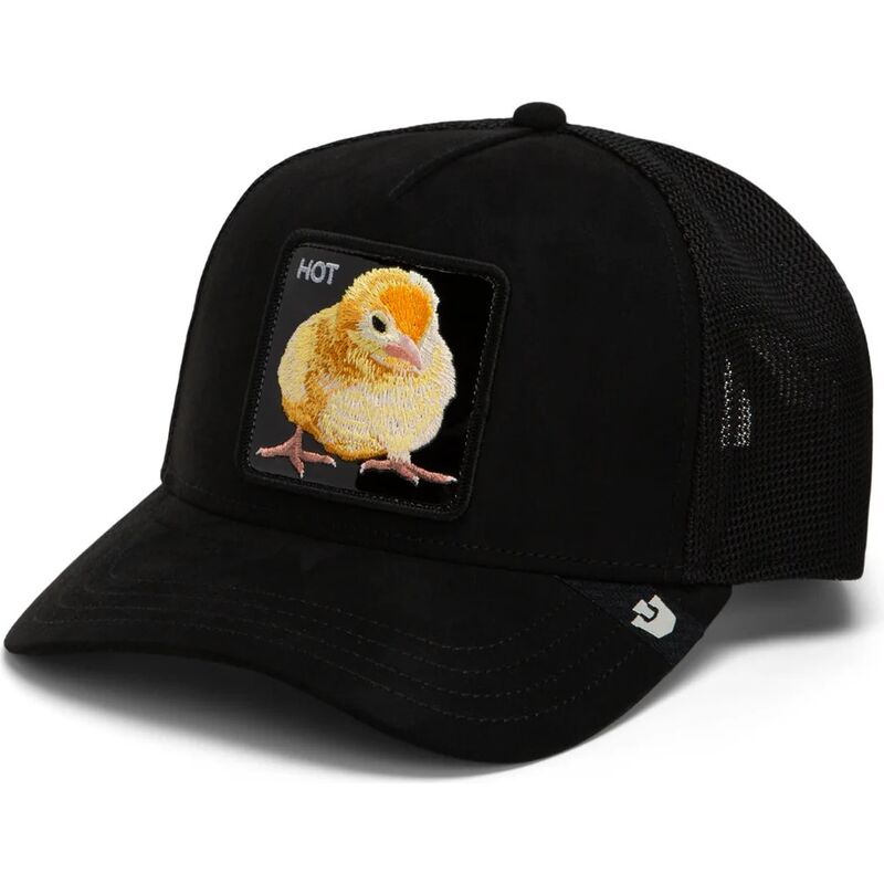 casquette-trucker-noire-poussin-black-out-chick-blackened-metallic-hot-the-farm-goorin-bros