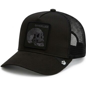 Mützen gebogen schwarz snapback Tonal Skull Full Intent Cancelled The Farm Goorin Bros.