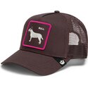mutzen-gebogen-braun-snapback-shadow-bull-terrier-off-the-leash-the-farm-goorin-bros