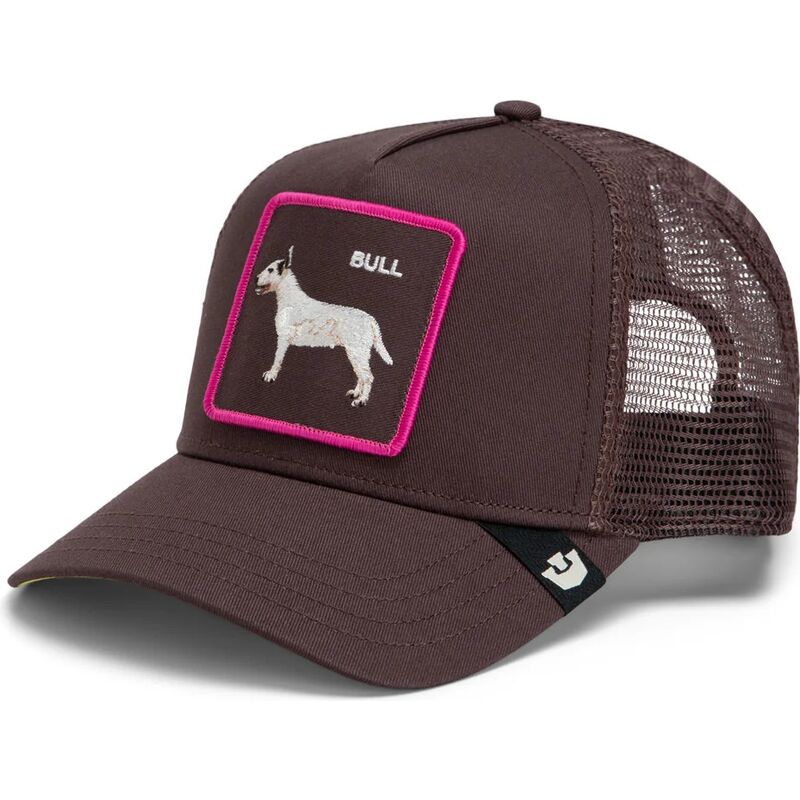 mutzen-gebogen-braun-snapback-shadow-bull-terrier-off-the-leash-the-farm-goorin-bros