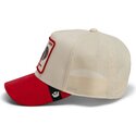 mutzen-gebogen-rot-snapback-the-suede-rooster-microsuede-cock-the-farm-goorin-bros