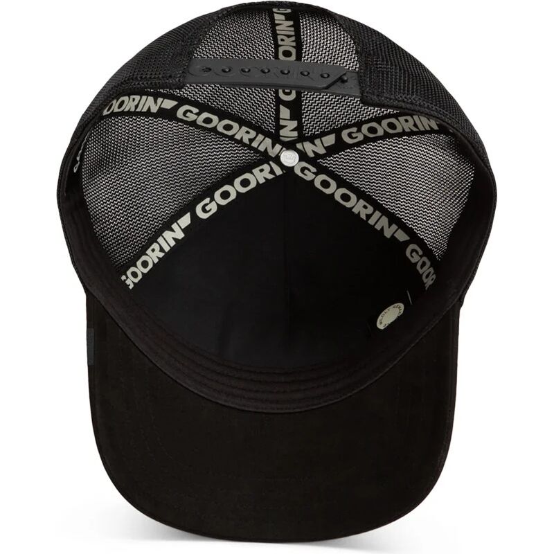 casquette-trucker-noire-et-rouge-panthere-pantera-nera-rossa-microsuede-the-farm-goorin-bros